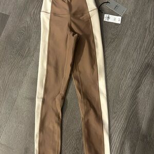 YPB Abercrombie Brown and Cream Leggings
